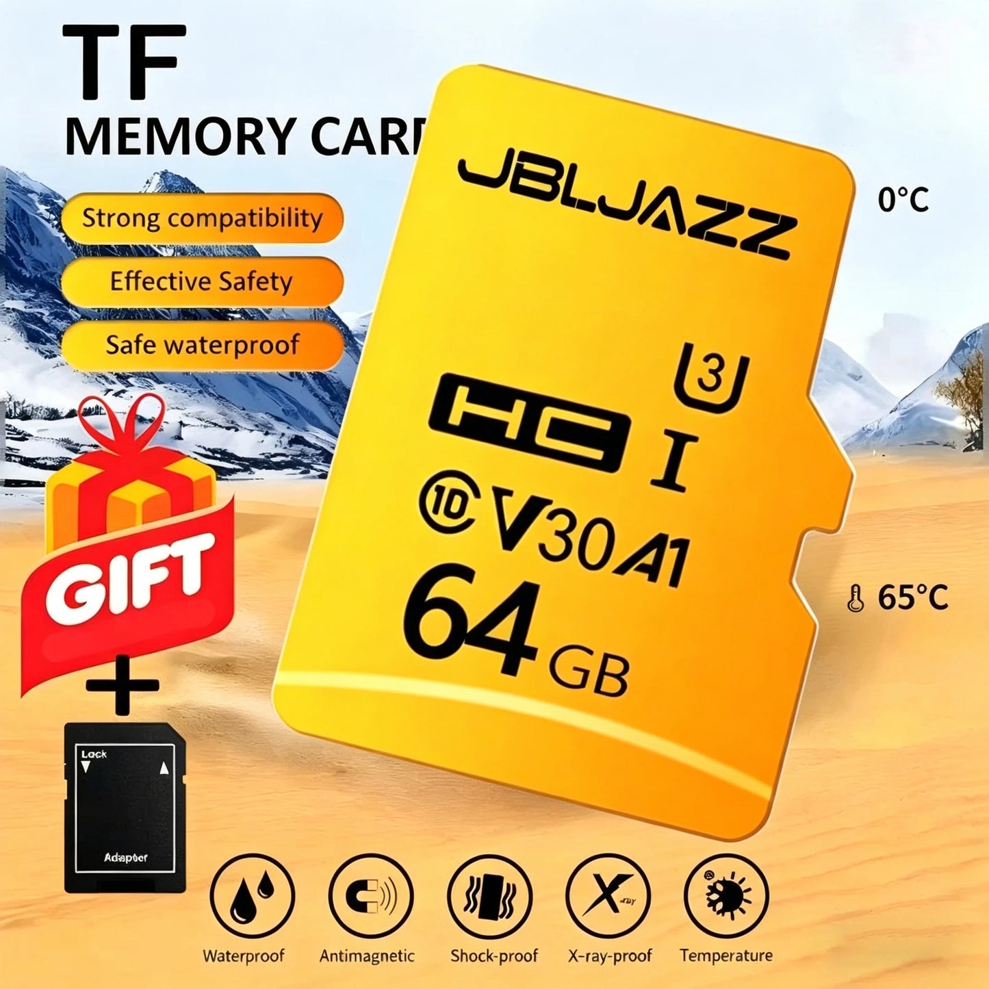 High Speed Micro TF SD Card 128GB 256GB Class 10 U3 V30 Up to 100MB/s for Camera Drone Driving Recorder Waterproof Memory Card Pi-Mart