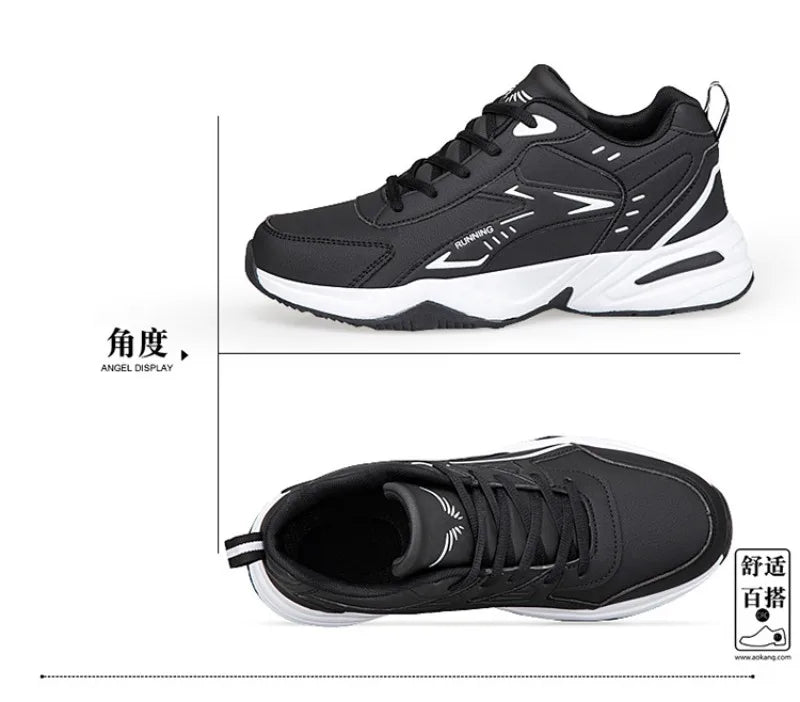 Autumn New Men Microfber Running Shoes Luxury Brand Men Shoes School Student Air-cushion Sneakers Fashion Man Casual Shoes 35-48 Pi-Mart