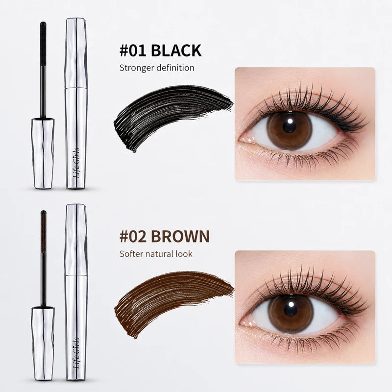 Life girls Waterproof Eyelash Primer Mascara, Lengthening Curling Lash Base, Smudge-Proof Long Lasting Black Brown Eye Makeup Pi-Mart