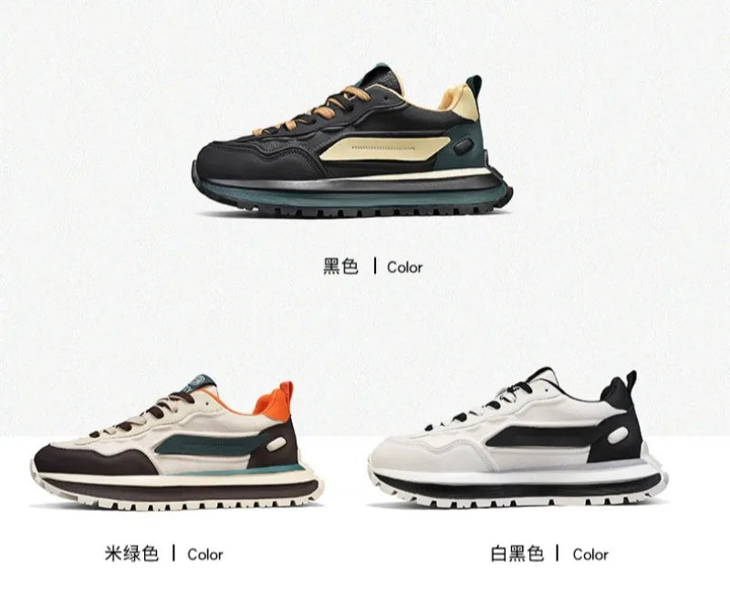 Trend Men Versatile Sneakers 2025 Autumn High Quality Comfortable Platform Sports Running Shoes Outdoor Youth Shoes for Men Plus Pi-Mart