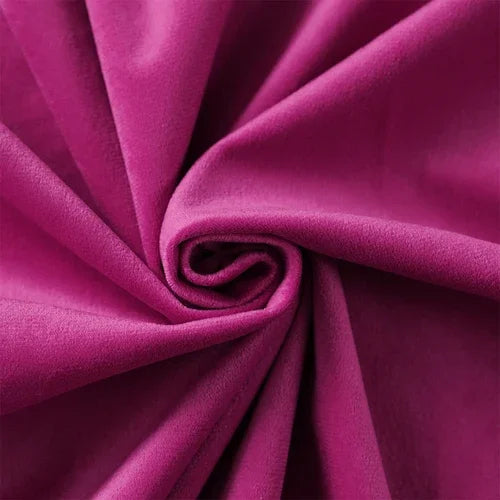 Velvet Fabric By The Meter for Tablecloth Diy Sofa Covers Curtains Sewing Thickened Soft Cloth Plain Black White Winter Textile Pi-Mart