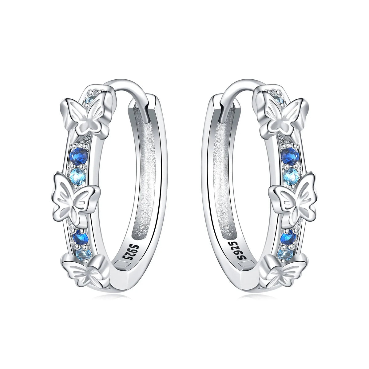 925 Sterling Silver Cute Lazy Cat Animal Pet Earrings Jewelry Hoop Earrings For Women Jewelry Birthday Party Fine Gifts Pi-Mart