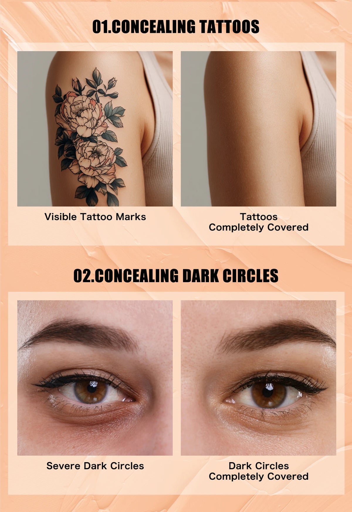 Face Foundation Contour Stick Long-wear Lightweight Brighten Stick Face Concealer Blemish Contouring Beauty Makeup Pi-Mart