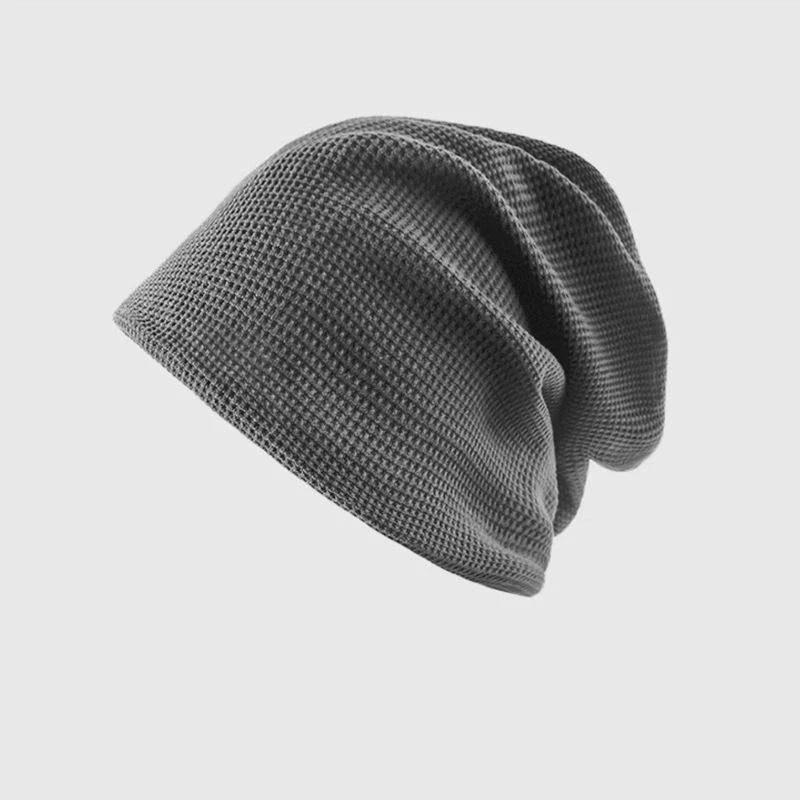 Casual Keep Warm Thin Knit Hat Cute Outdoor Cold Cap Ear Protection Warm Stack Hat For Men Women Pi-Mart