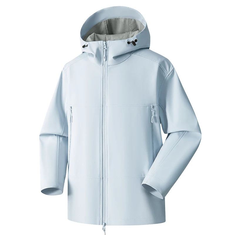 Unisex Waterproof Windproof Hooded Jacket Multi Color Outdoor Hiking Coat Pi-Mart