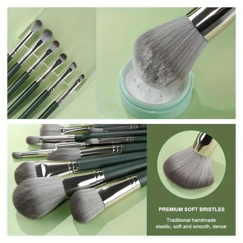 14 Piece Makeup Brush Set Soft Fluffy Eyeshadow Brush Concealer Brush Blush Makeup Brush Beauty Tool Makeup Brush Tri Light Beauty