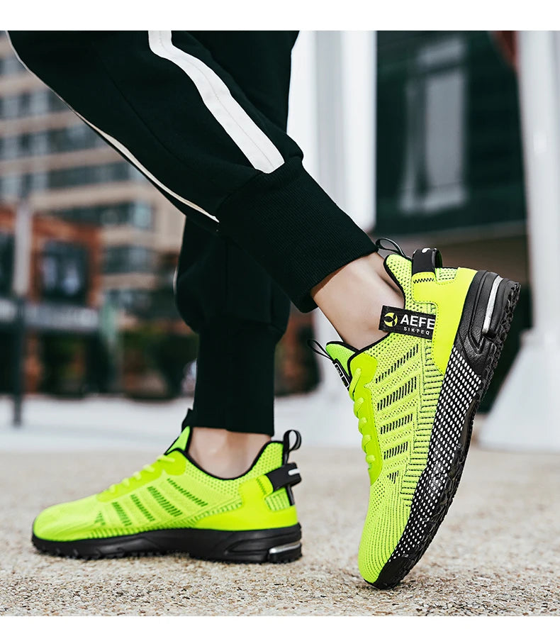 New Men Running Shoes Breathable Outdoor Sports Shoes Lightweight Sneakers for Men Comfortable Athletic Training Footwear Pi-Mart