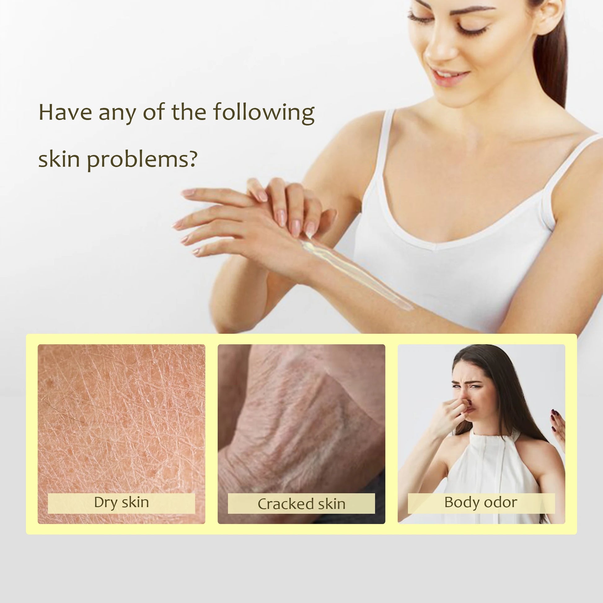 100g Moisturizing Body Glaze Cream 6 Sweet Flavors Body Butter Hydration Soft Smooth Skin Non Sticky Non Tightening Pi-Mart