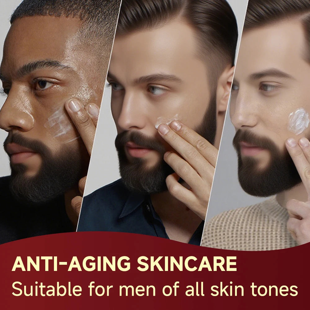 Collagen Retinol Men's Face Cream - Anti-Aging Wrinkle Reduction & Firming Moisturizer, Oil-Free Hydrating Skincare for Men. Pi-Mart
