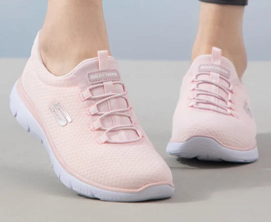 Skechers  2026 Slip On Breathable Mesh Memory Foam Walking Sneakers Lightweight Daily Casual Trainers Multiple Colors 12980-NVHP Pi-Mart