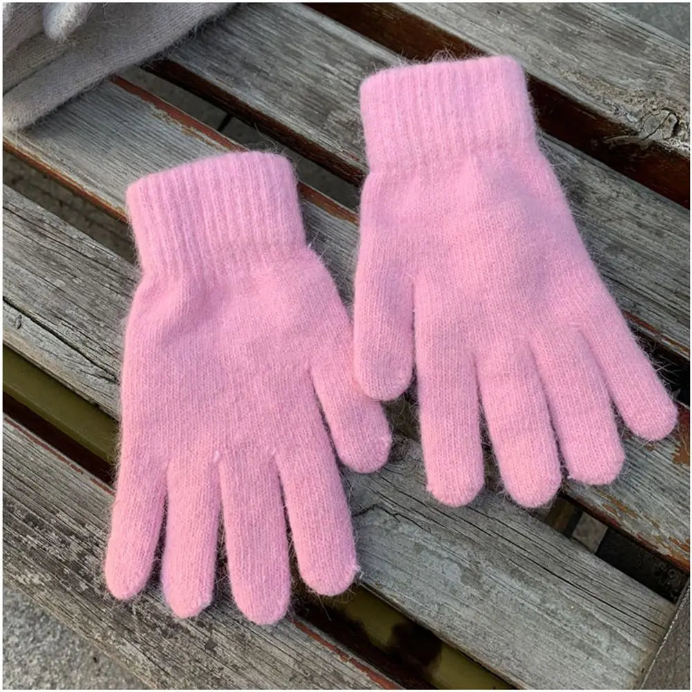 Fashion Elastic Outdoor Warm Thick Winter Gloves Mittens Full Finger Gloves Pi-Mart