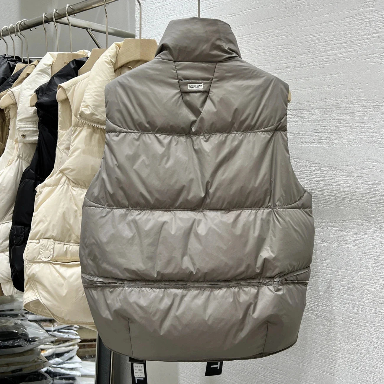 Women Autumn Winter Down Cotton Vest Jacket 2025 New Women Loose Stand Collar Vest Coat Women Short Vest Jacket Cotton Waistcoat LadyShow.Store