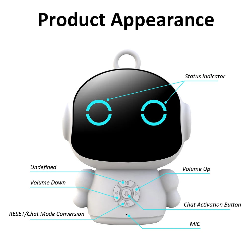 Smart AI Robot WiFi Early Education Toys for Children Speech Recognition & Voice Interactive Educational Learning Machine Pi-Mart