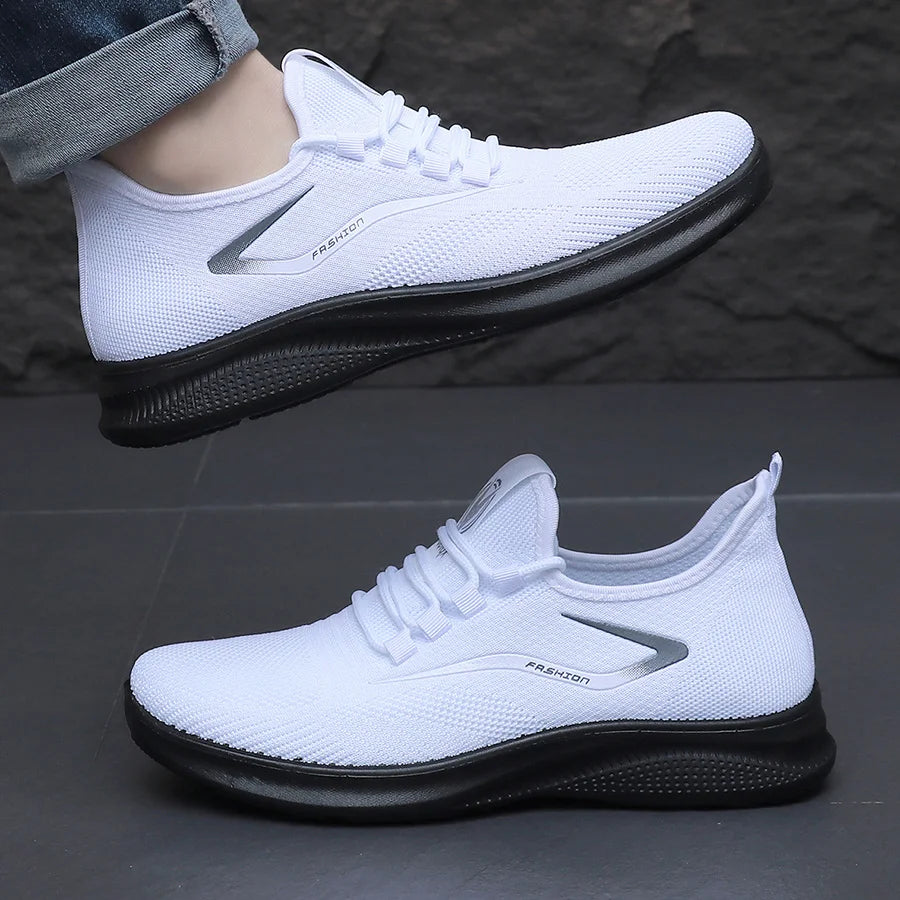 Men Comfort Knitted Loafer Sneakers 2026 New Arrival, Breathable Air Knit Upper Slip On Shoes Pi-Mart