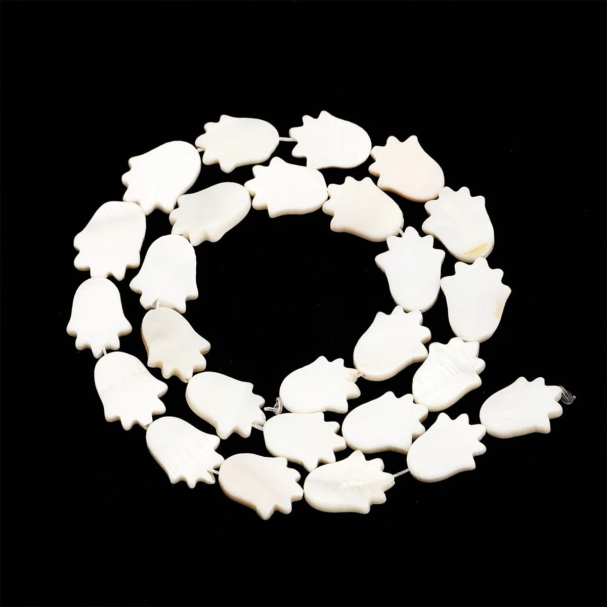 Natural Shell Beads Mother of Pearl Love Star Oval Round Flat Loose Spacer Beads for Jewelry Making DIY Charm Bracelet Necklace Pi-Mart