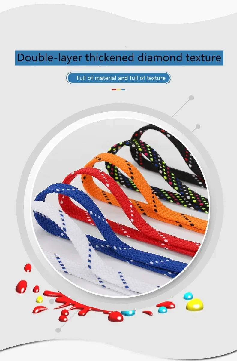 Classic Shoelaces for Sneakers Flat Mixed-colors Shoe laces AF1/AJ Shoelace Elastic Laces Shoes 100/120/140CM Strings 1Pair Pi-Mart