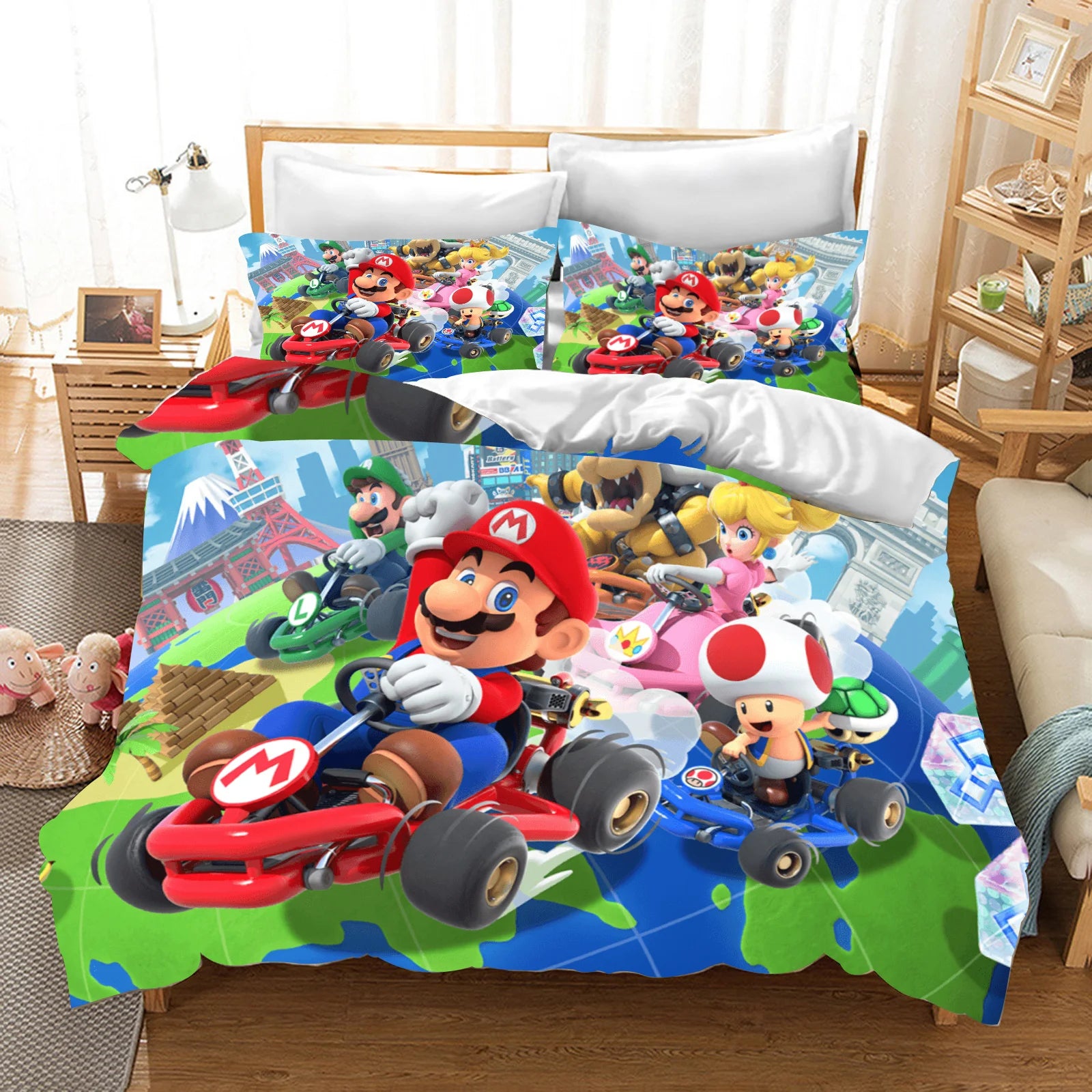 Anime Cartoon Duvet Cover 3D Printing Cute Children's Bedroom Set Polyester Adult Gift  2/3pcs Baby Bedding Pi-Mart