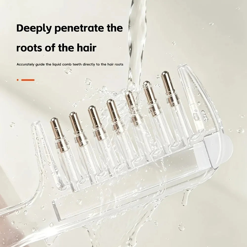 Scalp Applicator Liquid Comb Essential Oil Infusion Hair Comb Rolling Ball Scalp Massager  Essential  Applying Hair Styling Tool Pi-Mart
