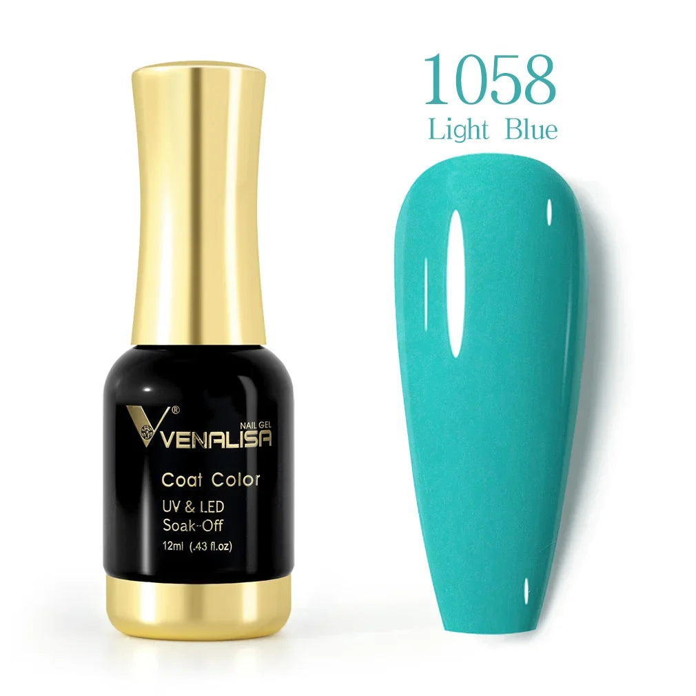 VENALISA Nail Gel Varnish TPO FREE Soak Off UV LED Organic Odorless Enamels Nail Art Colors 12ml 120Colors UV Gel Nail Polish Tri Light Beauty