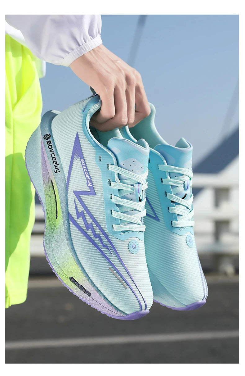 2026 Running Shoes Carbon Board Marathon Men Sports Breathable Lightweight Women's Comfy Athletic Antiskid Sneakers Casual New Pi-Mart