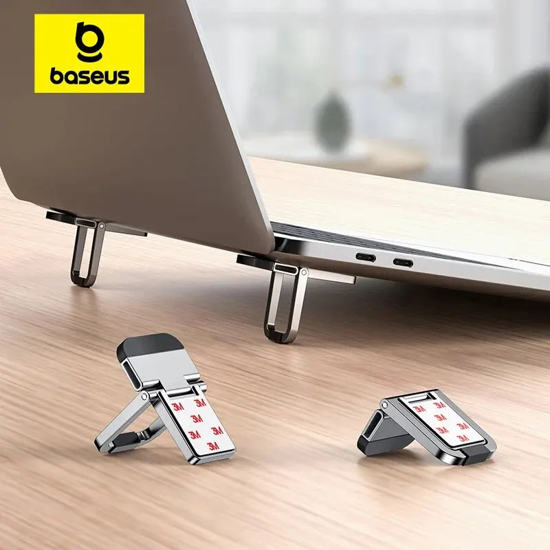 Baseus Foldable Laptop Stand Portable Notebook Support Base Holder Adjustable Riser Cooling Bracket Universal for Laptop Tablet Pi-Mart