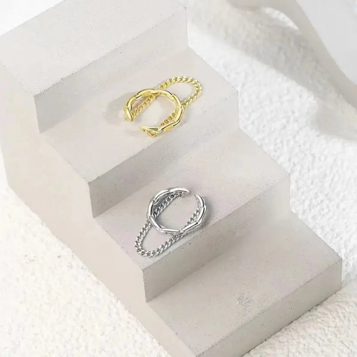 1pc Fashion Minilist No Piercing Ear Cuff Earrings for Woman Fake Piercing Chain Ear Bone Clip for Girl Cuffs Jewelry Pi-Mart