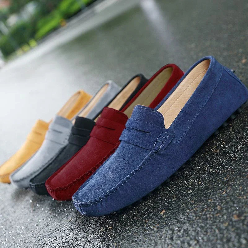 Men Casual Shoes Fashion Men Shoes Handmade Suede Genuine Leather Mens Loafers Moccasins Slip On Men's Flats Male Driving Shoes Pi-Mart