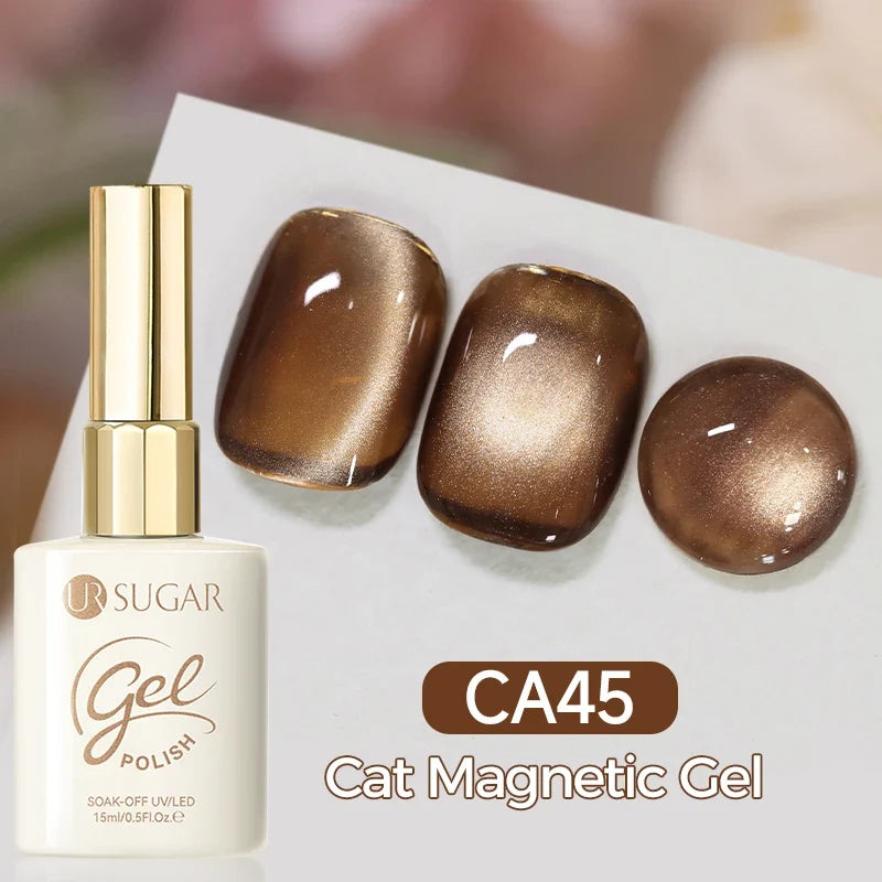UR SUGAR 15ml Cat Magnetic Gel Nail Polish 30 Colors Semi Permanent Magnetic Gel UV/LED Soak Off Painting Vanrish Design Tri Light Beauty