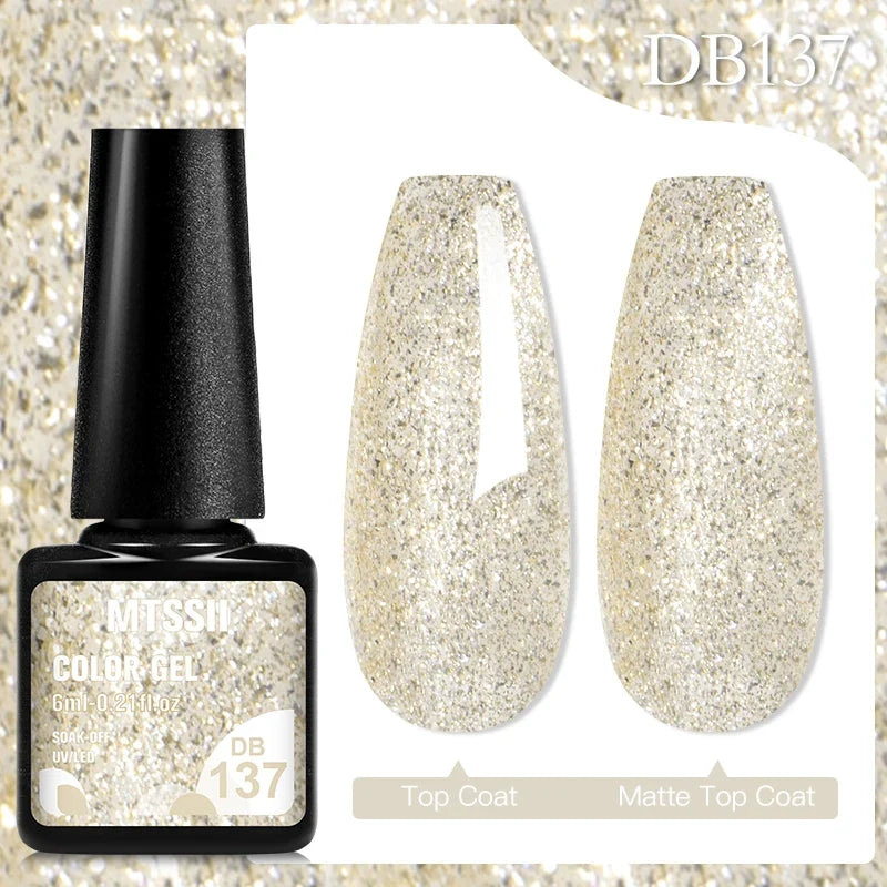 Mtssii 6ML Chocolate Color Gel Nail Polish Brown Semi Permanent UV Gel Autumn Winter Popular Soak Off Nail Art Gel Varnishes Tri Light Beauty