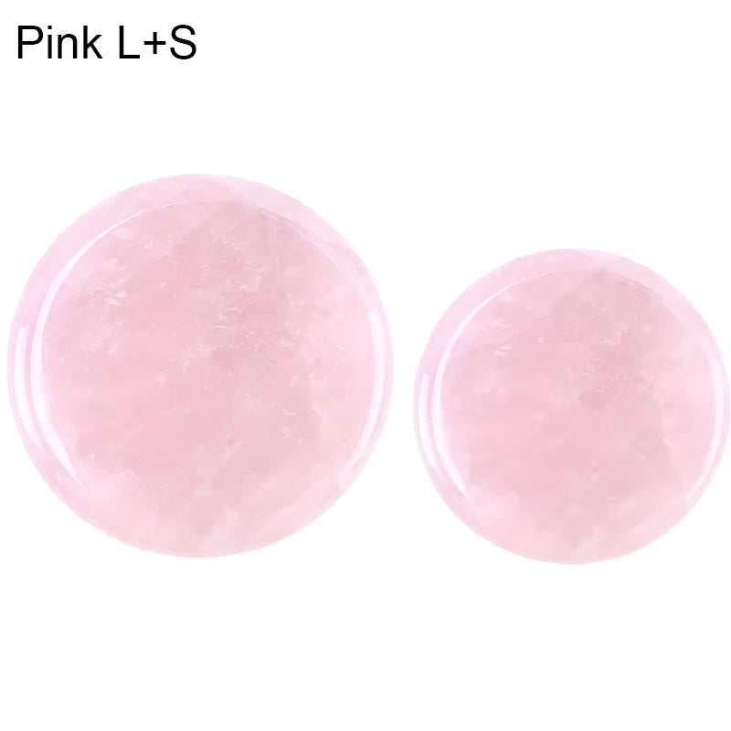 Glue Pallet Eyelashes Extensions Pink Green Jade Stone Reusable False Eye Lashes Adhesive Pallet Pad Holder Makeup Accessories Pi-Mart