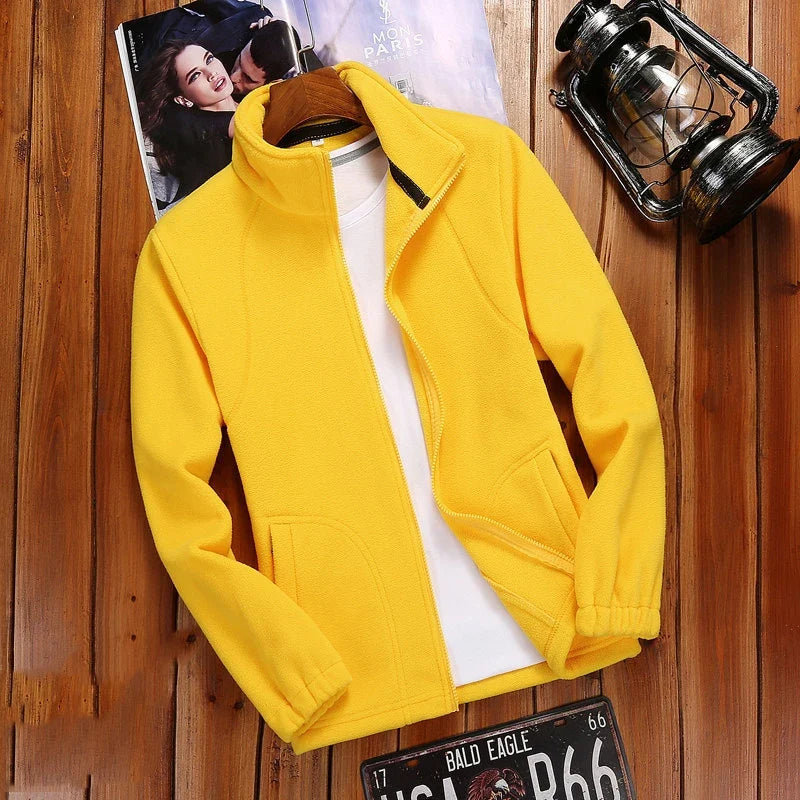 2023 New Winter Women's Zipper Cardigan Sweatershirt Warm Coral Fleece Jacket Ladies Outdoor Running Polar Fleece Coat Clothes LadyShow.Store