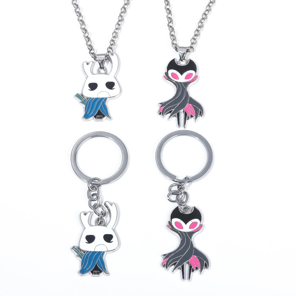 Game Hollow Knight Keychain The Grimm Theater Master Metal Keychain Pendant Game Peripheral Jewelry Unisex Keychain Pendant Pi-Mart