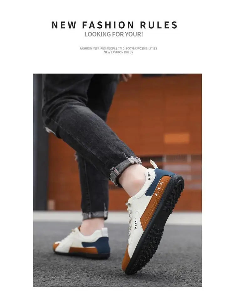 Mens 2026 Trendy Lightweight Loafers Soft Sole Breathable Slip On Casual Driving Shoes Comfortable Flat Simple Style Pi-Mart