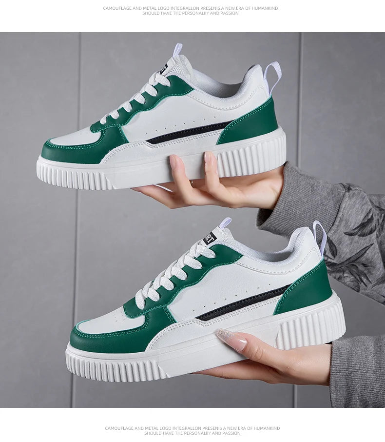 Fashion Women Casual Shoes Breathable Walking Flat Shoes Sneakers White Female Footwear Sports Running Outdoor Walking For Men Pi-Mart