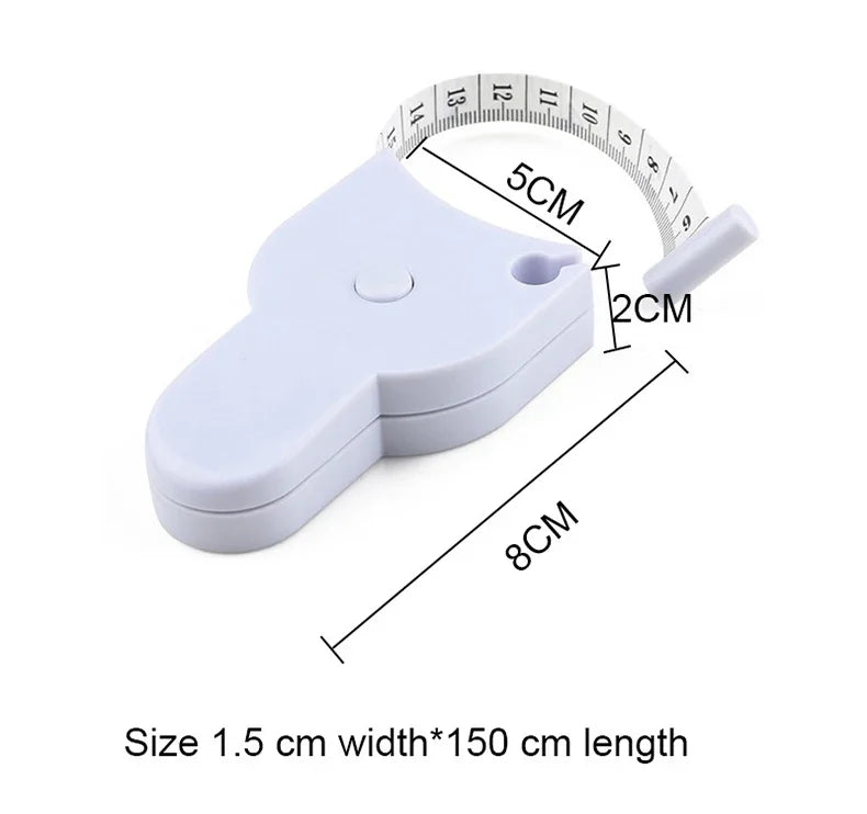 Portable Fitness Telescopic Health Tape Measure With Handle Torch Y-shaped Tape Measure Waist Circumference Tape Measure Pi-Mart