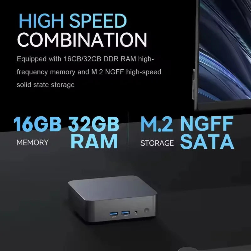 Windows 11 Pro Mini PC Intel Core i9 10980HK 16GB RAM 1TB/2TB SSD WIFI6 BT5.2 4K HD Study Gaming Office 3 Year Warranty Pi-Mart