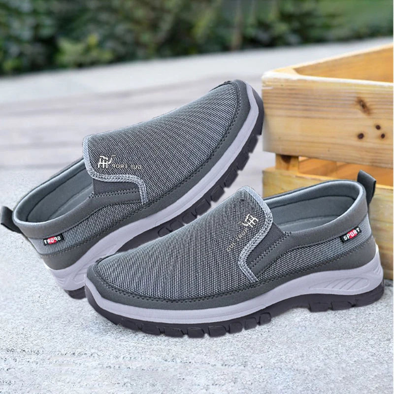 2026 Men Casual Shoes Breathable Soft Bottom Sneakers Men Non-Slip Walking Shoes Comfortable Slip-On Men Loafers Tenis Masculino Pi-Mart