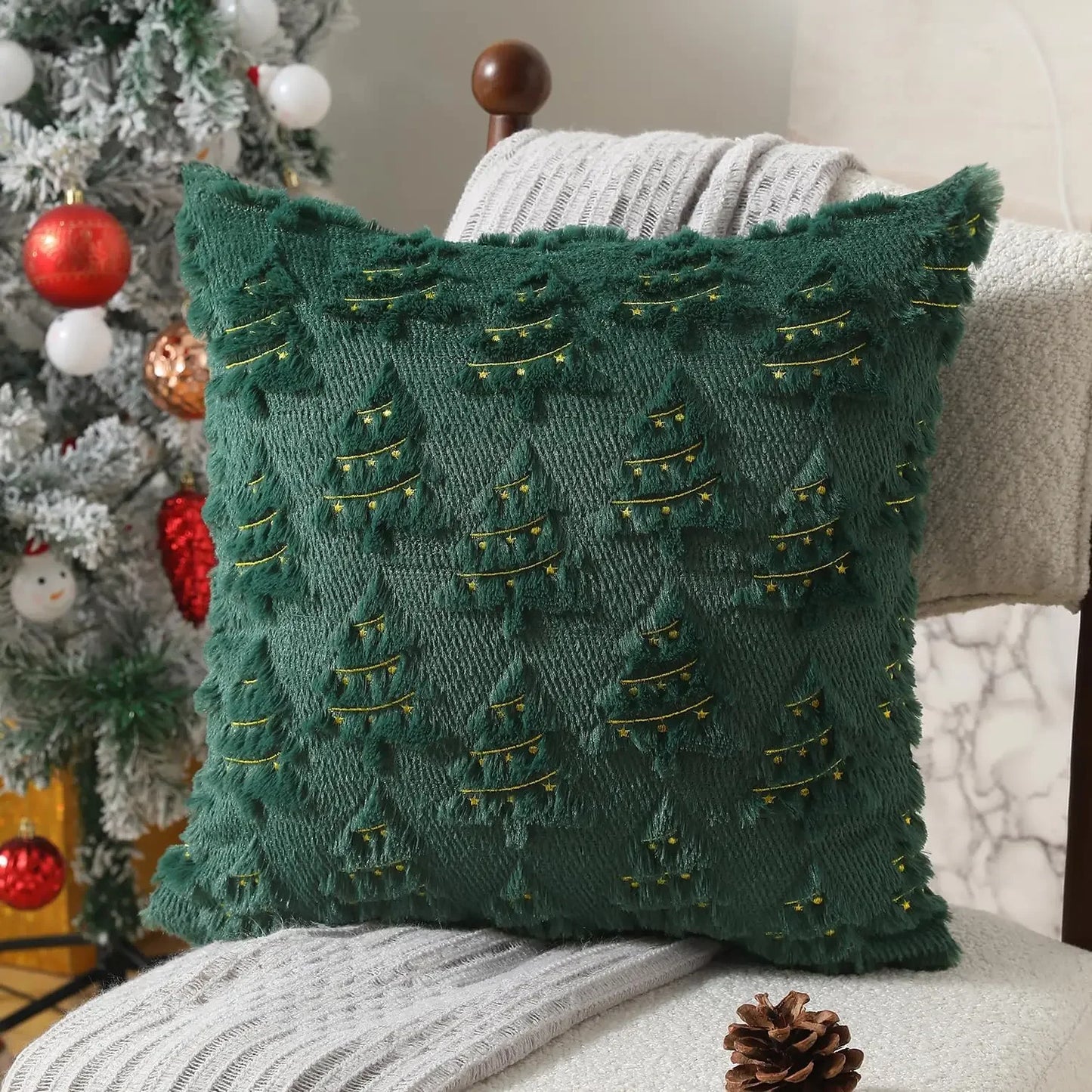 2025 New Spring Decorative Throw Pillow Covers Corduroy Boho Windmill Textured Cushion Cover 45x45CM Pillowcases Home Decor Pi-Mart