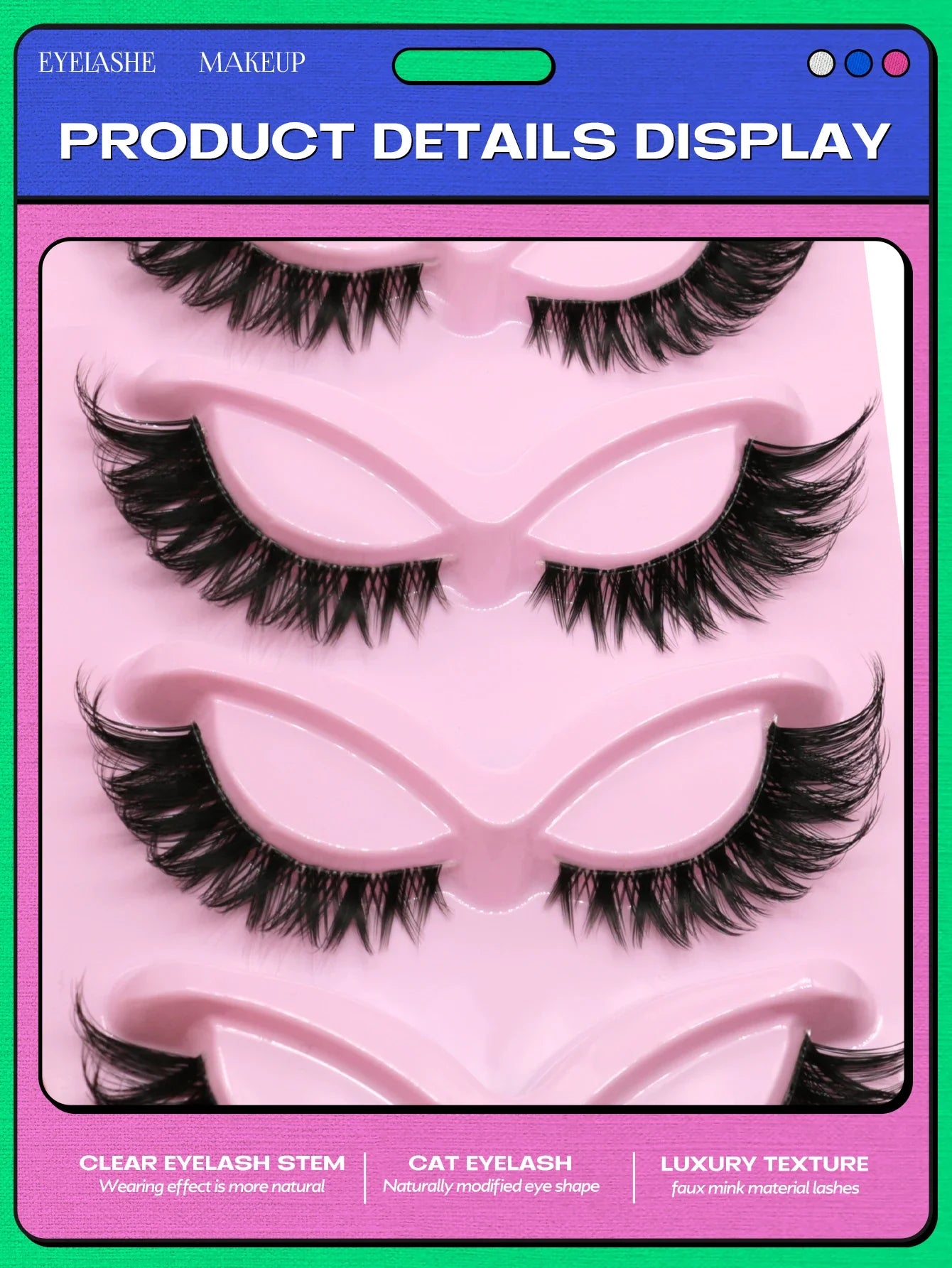 Veltrinay Fake Lashes Cat Eye Lashes Faux Mink Eyelashes Clear Band Lashes Natural Look Wispy Mink Eyelashes False Lashes Makeup LadyShow.Store