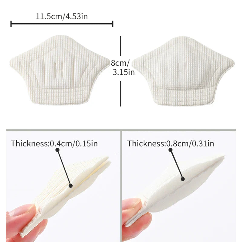 3pairs/6pairs Insoles Patch Heel Pads for Sport Shoes Back Sticker Adjustable Size Antiwear Feet Pad Cushion Insert Insole LadyShow.Store