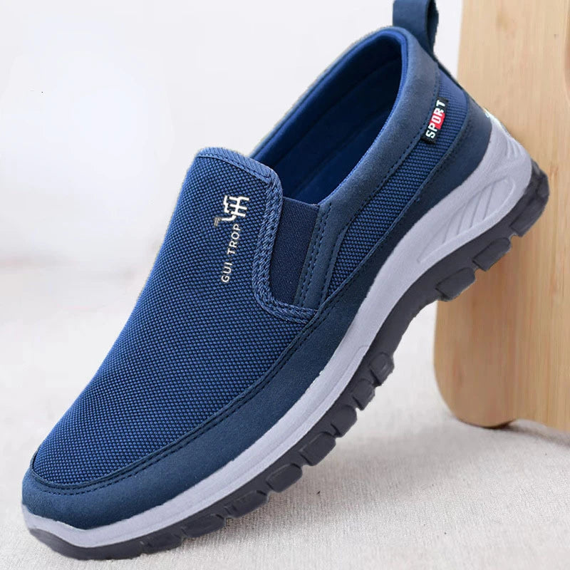 2026 Men Casual Shoes Breathable Soft Bottom Sneakers Men Non-Slip Walking Shoes Comfortable Slip-On Men Loafers Tenis Masculino Pi-Mart