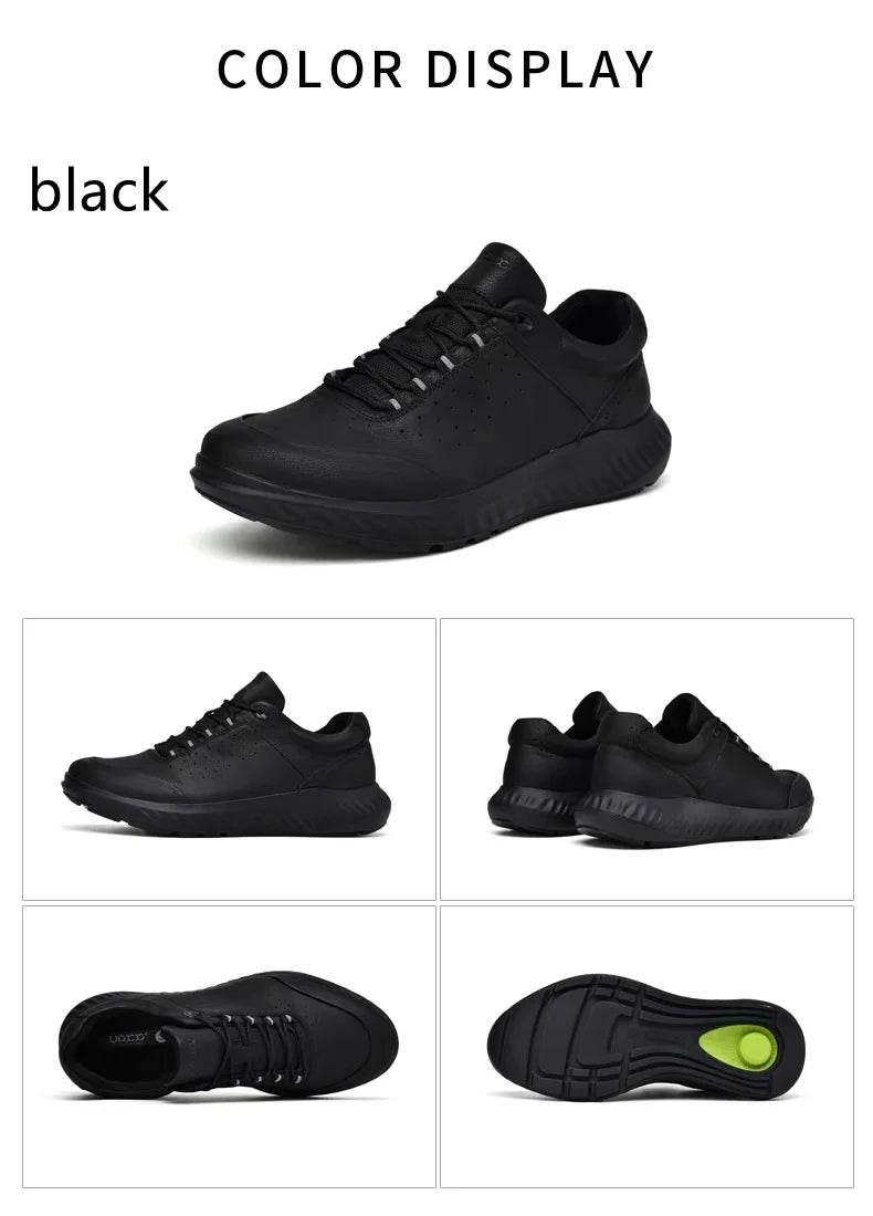 Men Shoes Autumn Winter Sports Casual Genuine Leather Soft Soled Outdoor Hiking Shoes Lightweight Breathable Non Slip Shoes Men Pi-Mart