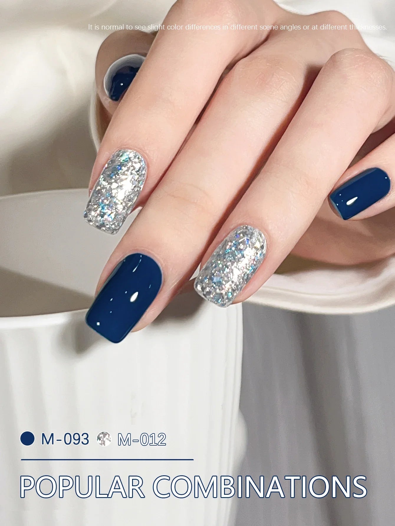 XEIJAYI 2Pcs 15ml Blue Gel Nail Polish Set Semi Permanent UV Gel Polish Kits All For Manicure Kit Soak Off UV LED Vernis Nail Tri Light Beauty