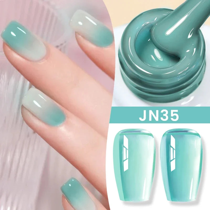 BORN PRETTY 83 Colors 10ml Jelly Nude Gel Nail Polish Autumn Amber Semi Transparent Manicure Soak off UV LED Nails Gel Varnish Tri Light Beauty