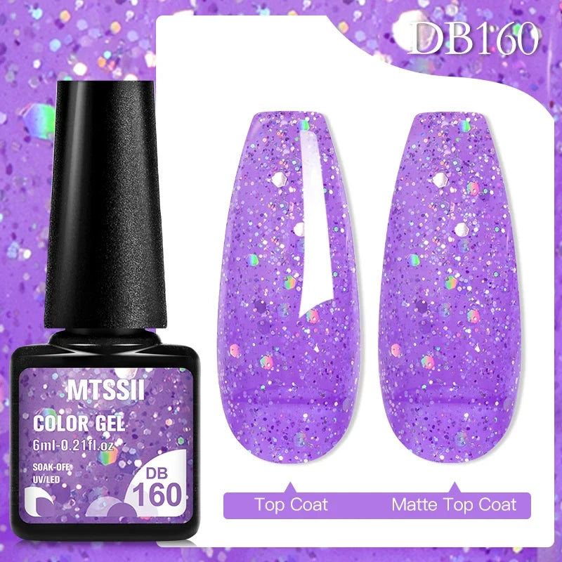 Mtssii 6ML Chocolate Color Gel Nail Polish Brown Semi Permanent UV Gel Autumn Winter Popular Soak Off Nail Art Gel Varnishes Tri Light Beauty