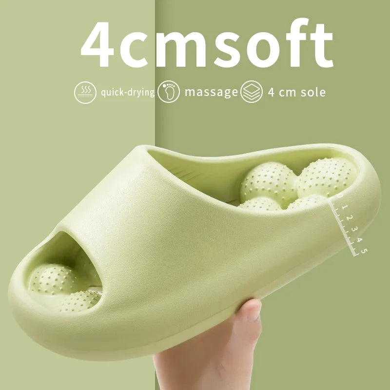 TZLDN Ergonomic EVA Unisex Bathroom Slippers Water-Leakage-Proof Massage Indoor Slippers Comfortable Breathable Casual Slippers LadyShow.Store