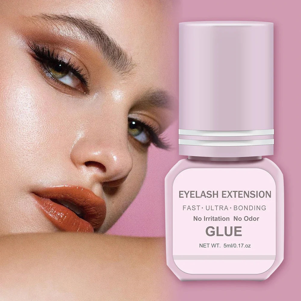 Professional DIY Waterproof Eyelash Extension Glue Quick Drying Strong Hold Long Lasting 14 Days for Home Use Low Smell eyelasah LadyShow.Store