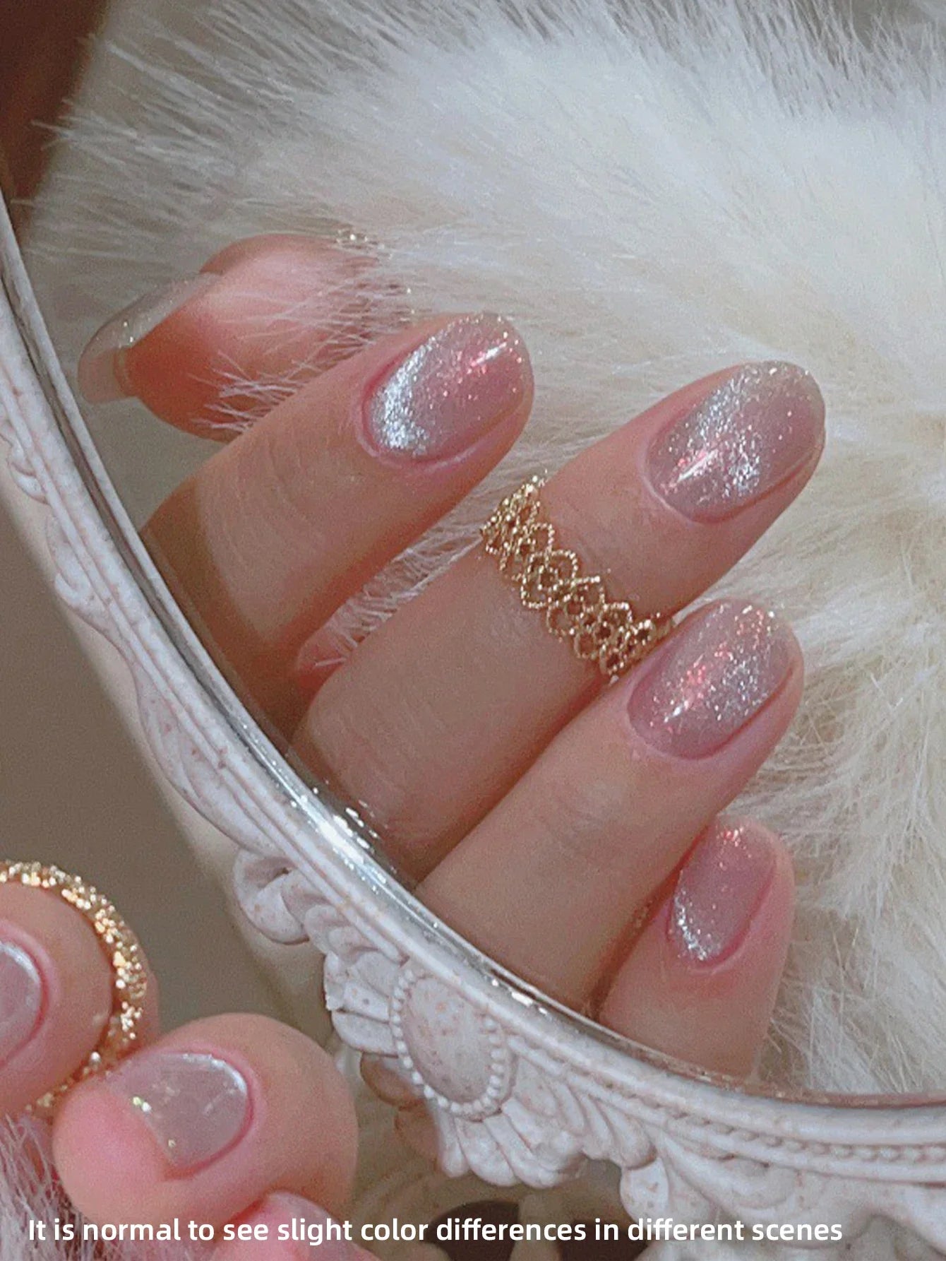 15ml Snow Pear Crushed Ice Cat Eye Gel Nail Polish,  Shiny Bubble-Free UV/LED Quick-Drying Gel Suitable For Nail Art DIY Design Tri Light Beauty