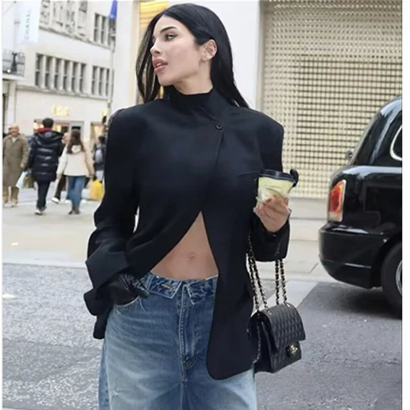 Tidalyf Blazers & Jackets Women's Spring 2026 New Fashion Plaid Loose Warm Jackets Women's Chic Youth Office Long Sleeve Coats LadyShow.Store