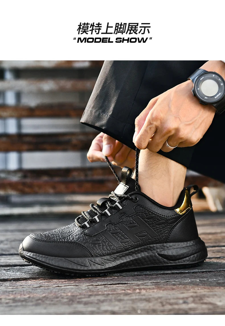 Hotel Chef shoes four seasons new non-slip oil-proof waterproof kitchen work shoes men's fashion casual outdoor breathable shoes Pi-Mart
